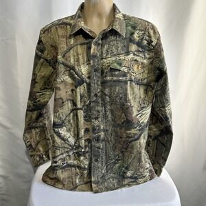 Under Armour Mossy Oak Break Up Infinity Camo Long Sleeve Shirt Mens Size Large